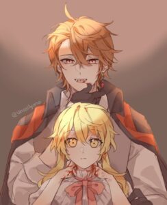 Вампирский AU (Геншиновский удар)