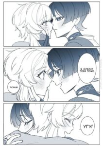 Скарамучча Люмин Скаралюми комиксы от nararan_116 (Scaralumi comics)