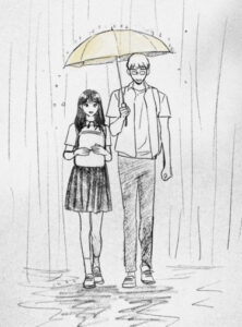 Зонт желтого цвета (Yellow umbrella)